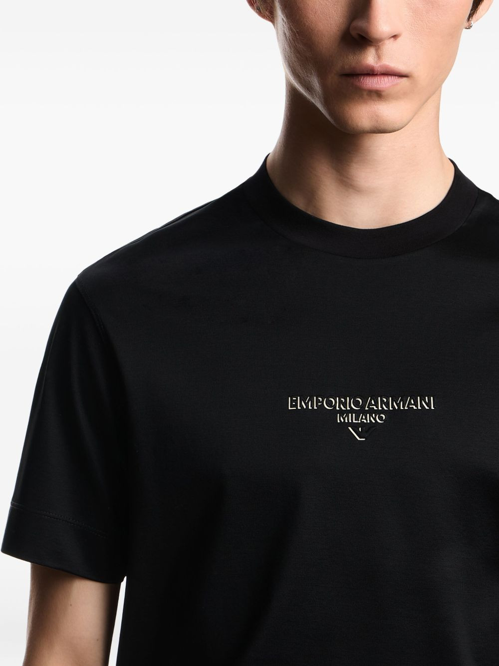 logo-embroidered T-shirt - 5