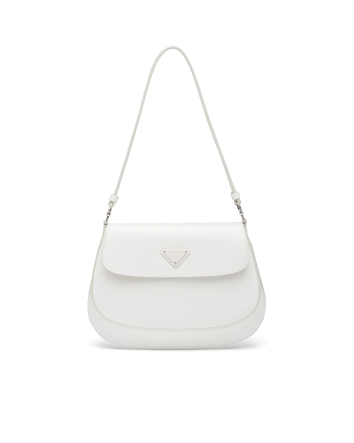 Prada Cleo brushed leather shoulder bag with flap - 1