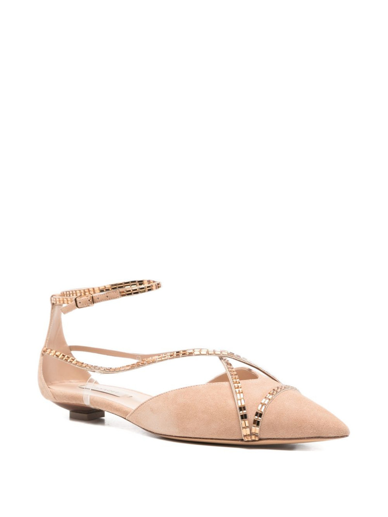 CASADEI pointed-toe flat pumps outlook