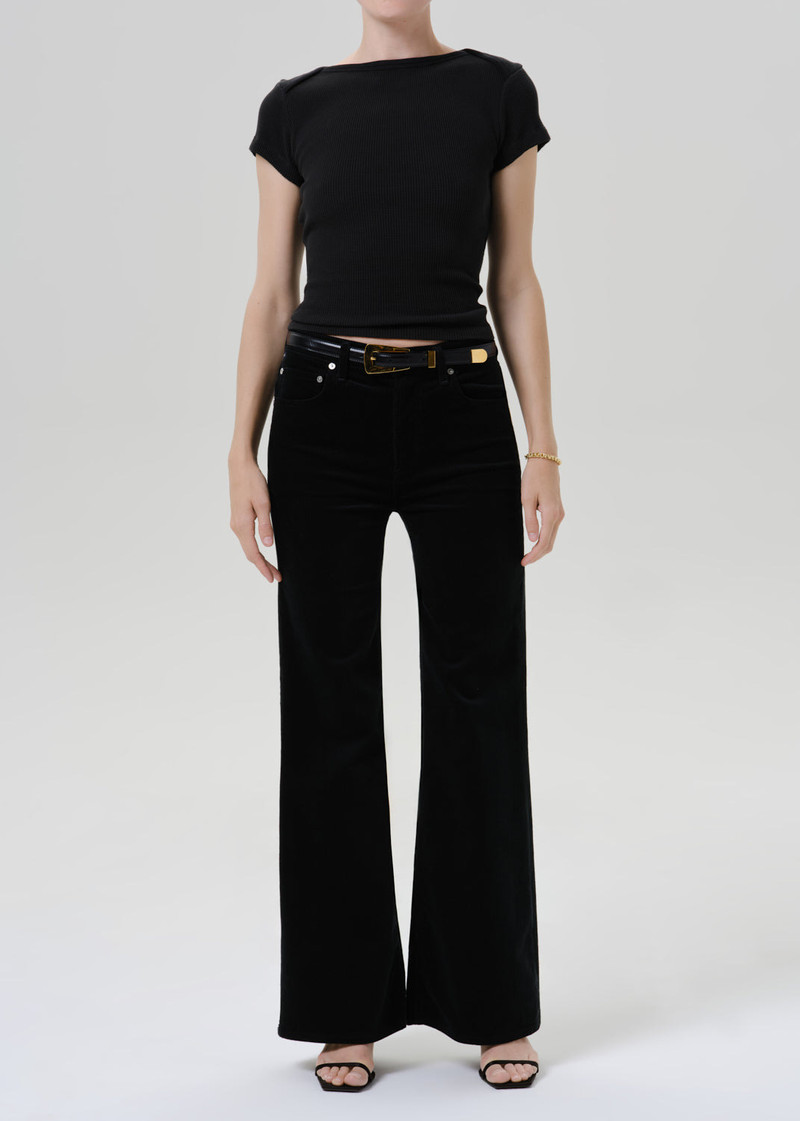Kimberly 70's Flare Corduroy In Juniper - 1