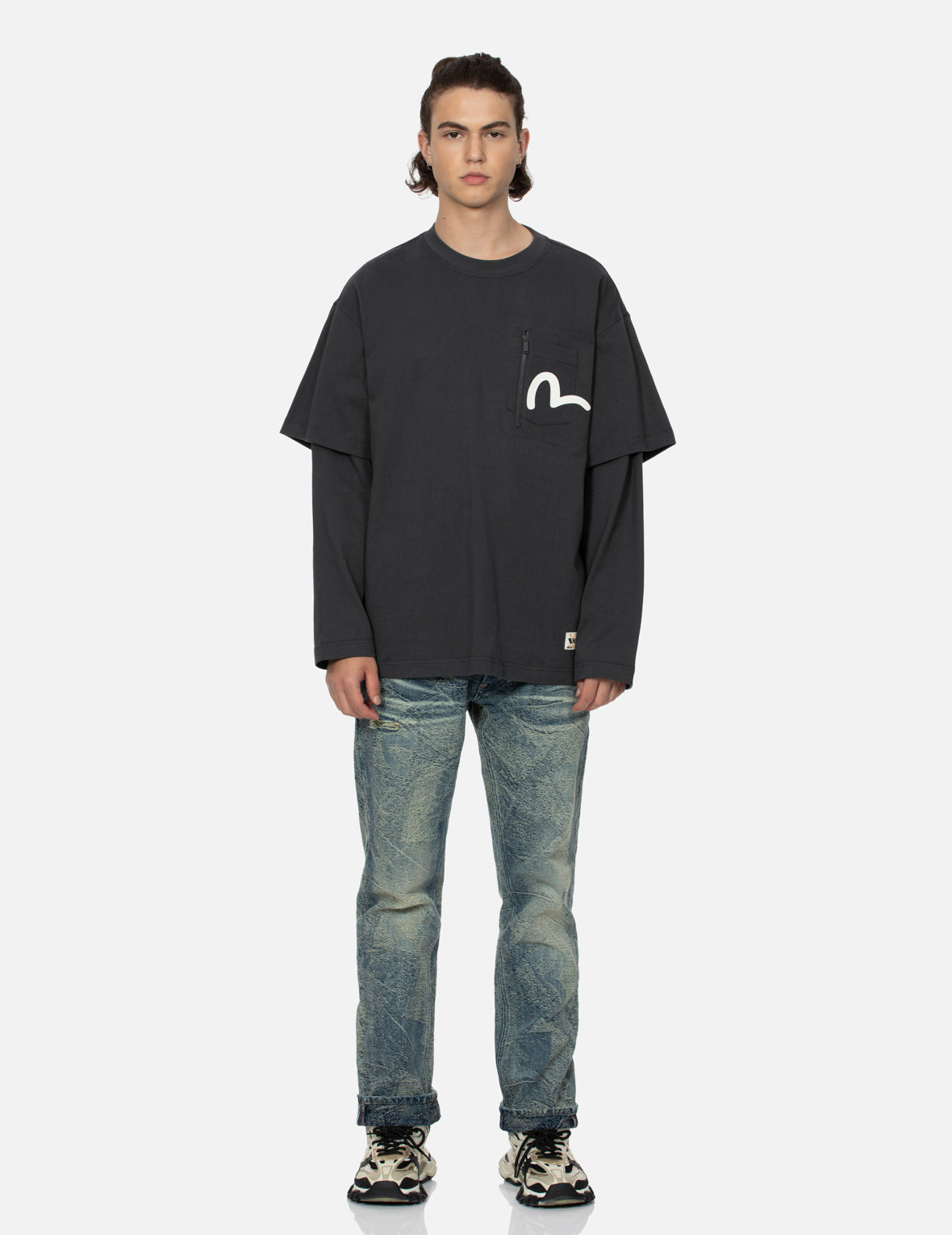 GODHEAD SLOT MACHINE PRINT LOOSE FIT  LONG-SLEEVE T-SHIRT - 6