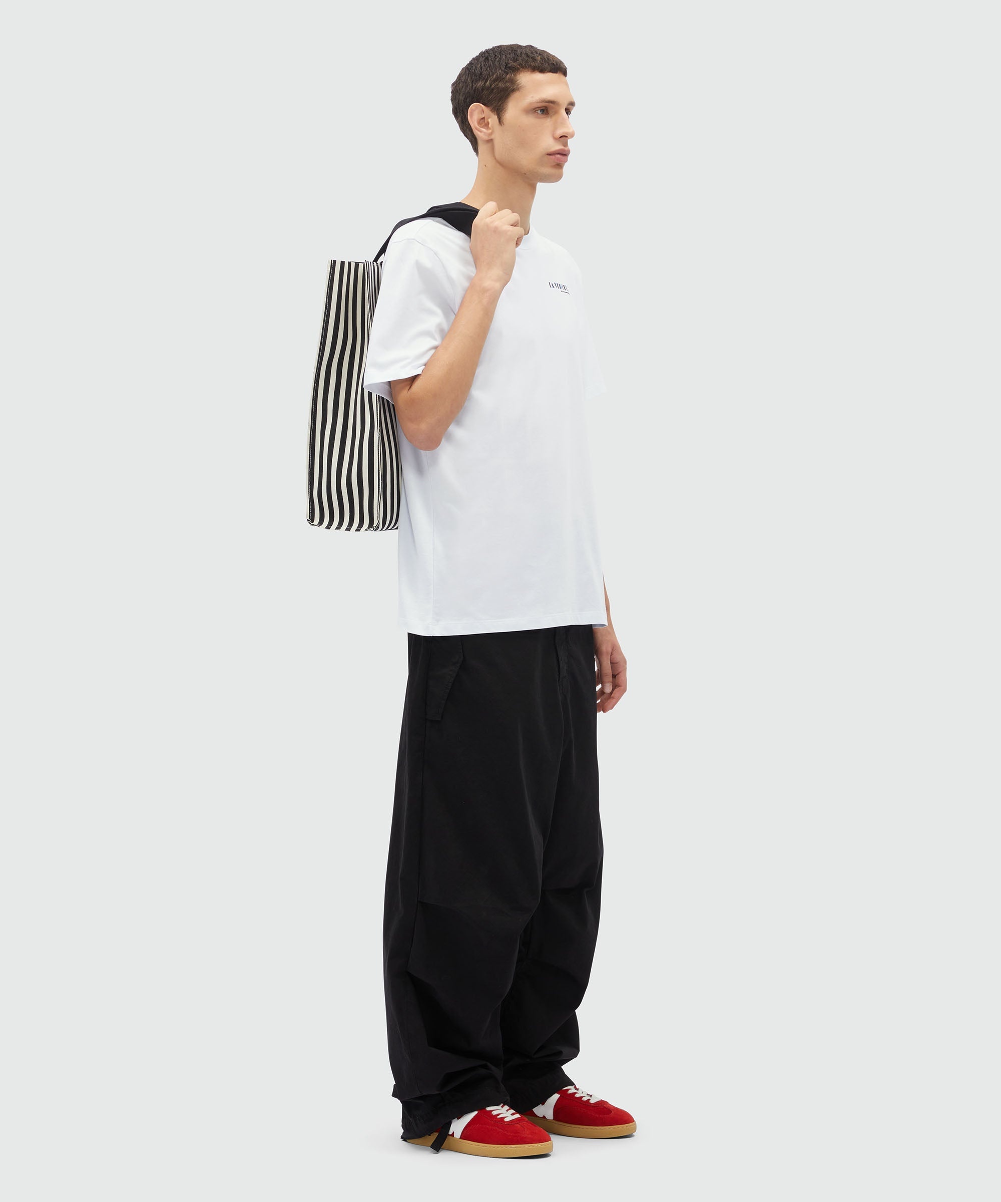 White jersey T-Shirt with "La Vedetta" graphic - 4
