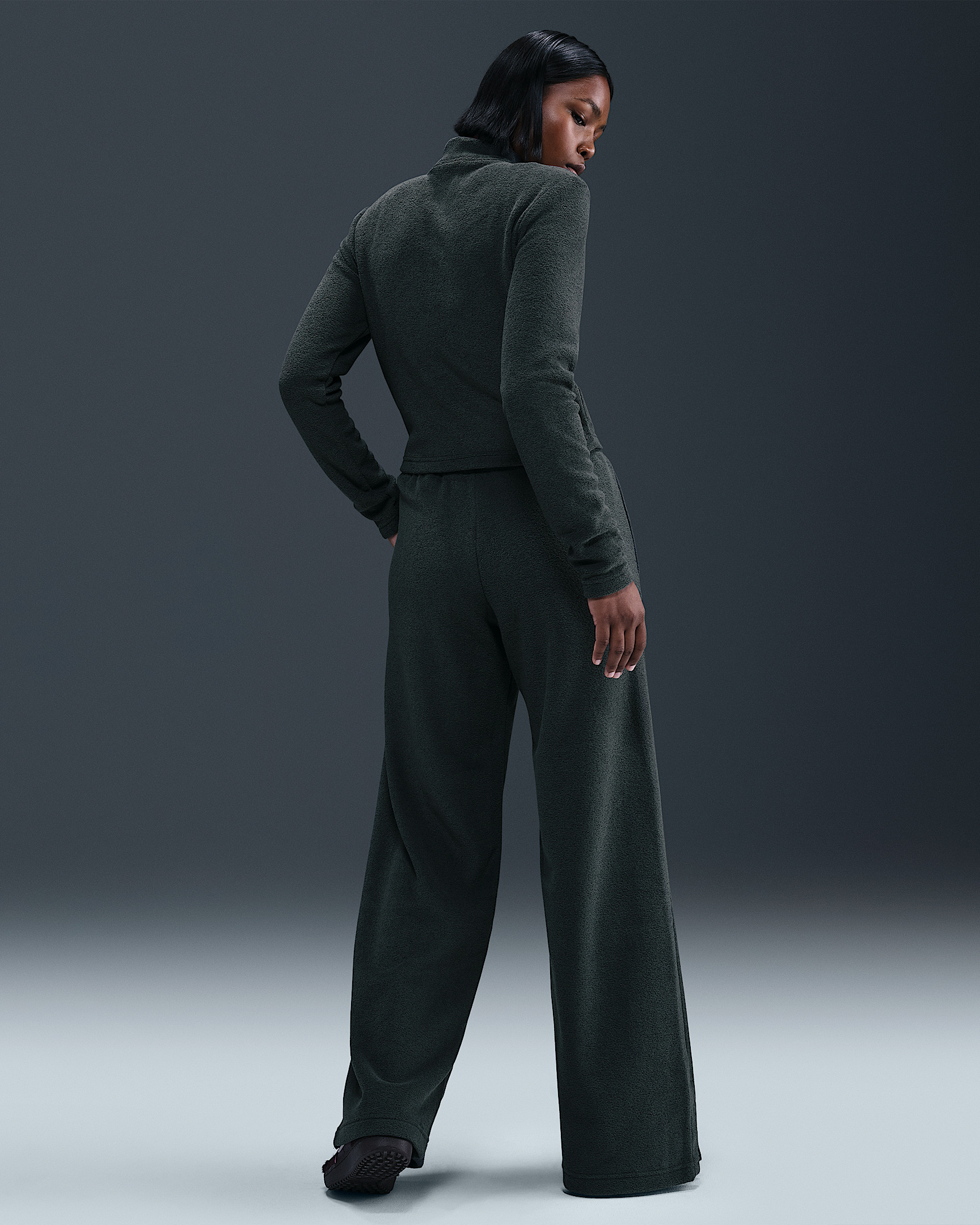Nike Sportswear Phoenix Plush Women's High-Waisted Wide-Leg Cozy Fleece Pants - 4