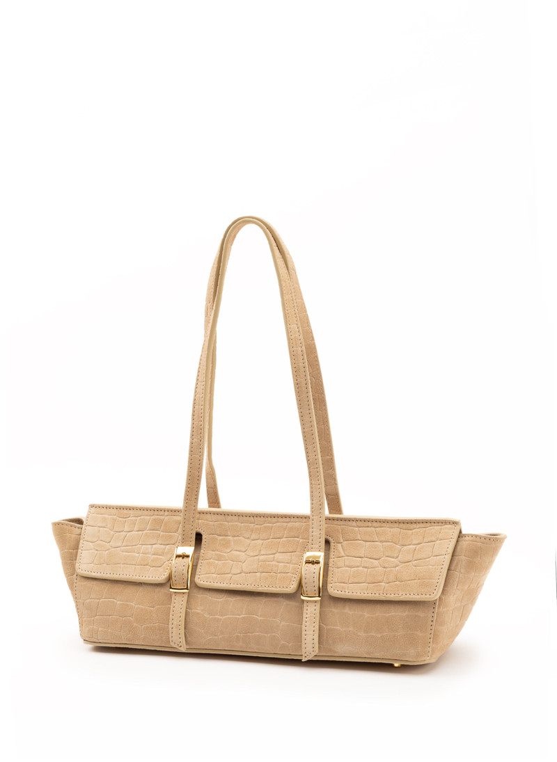 Elleme Le Bateau Croco Suede Beige outlook
