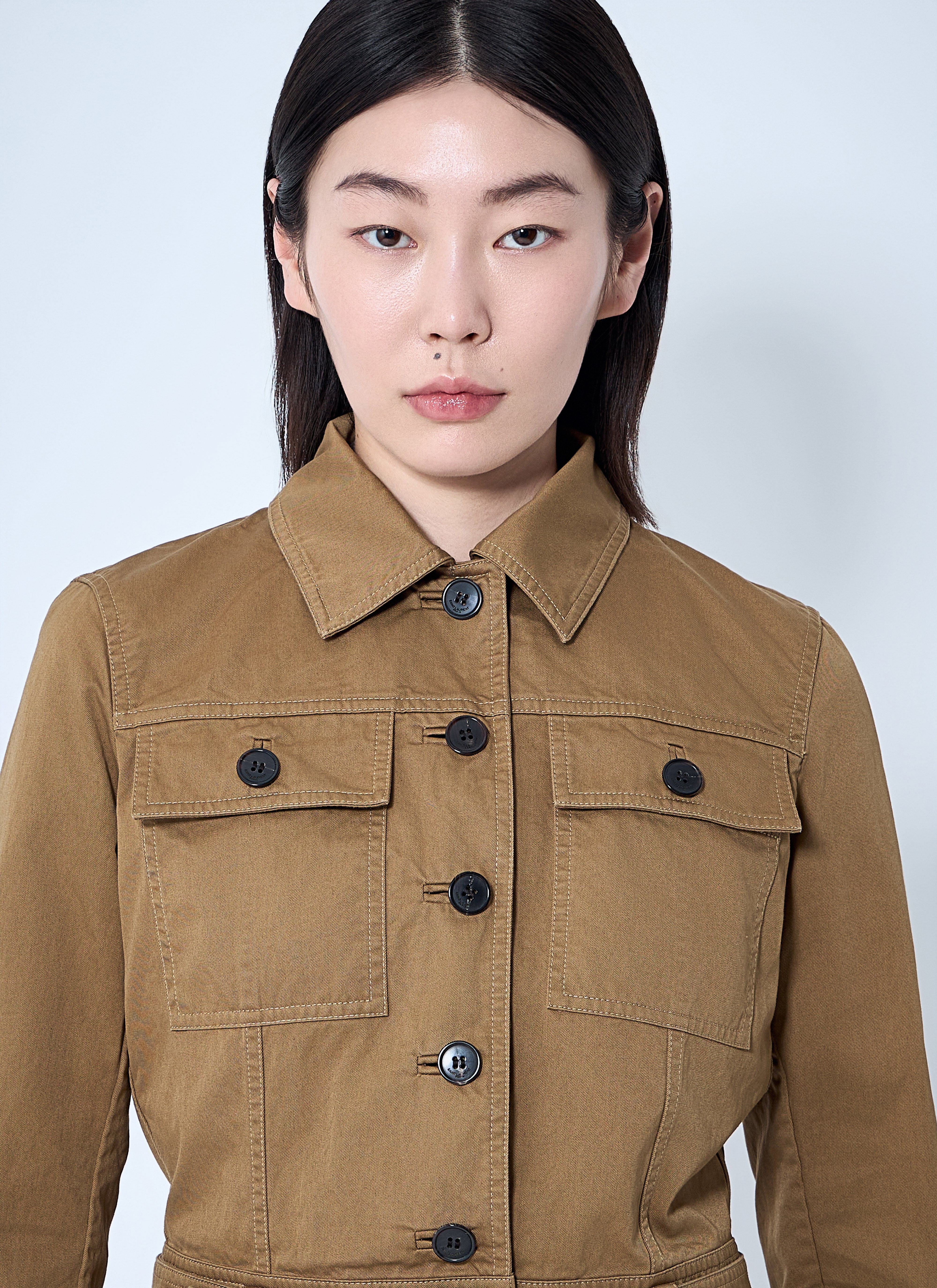 Cotton Serge Crop Jacket - 5