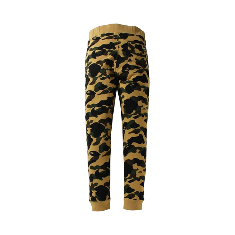 A BATHING APE® BAPE 1st Camo Shark Slim Fit Sweatpants 'Yellow' outlook