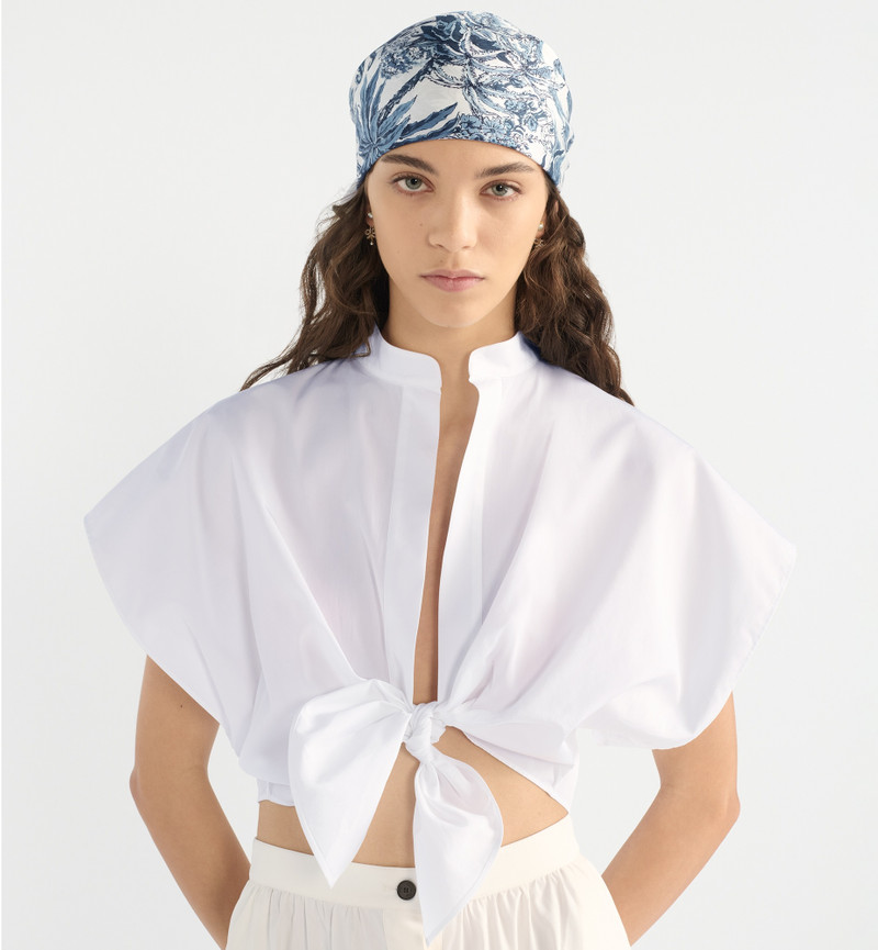Dior Dioriviera Toile de Jouy Palms 90 Square Scarf outlook