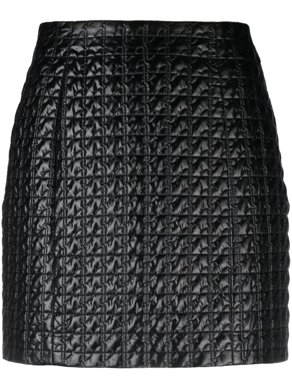 quilted shell miniskirt - 1