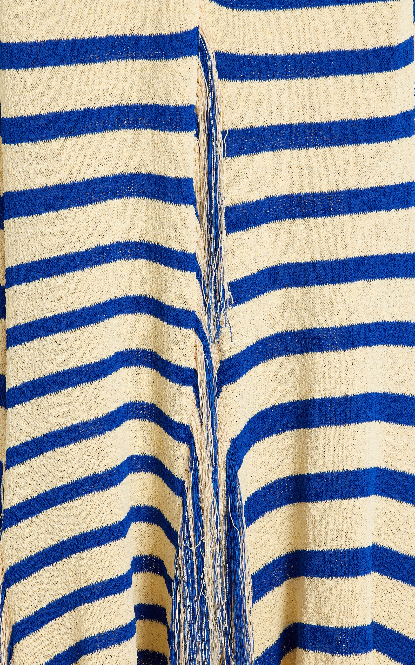 Yves Stripe Fringed Cotton Knit Skirt stripe - 4