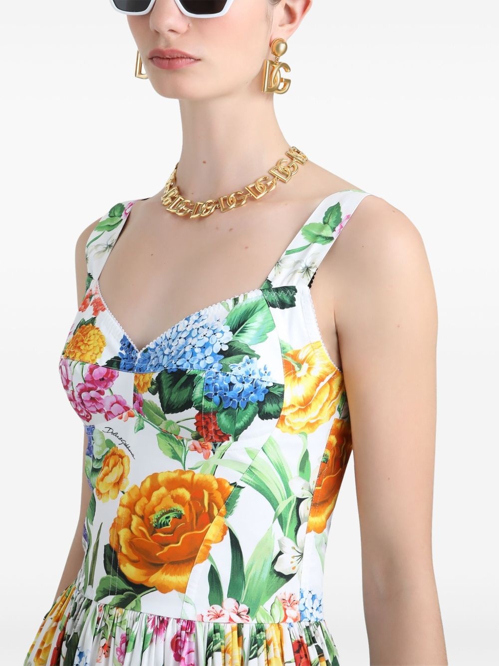 floral-print maxi dress - 5