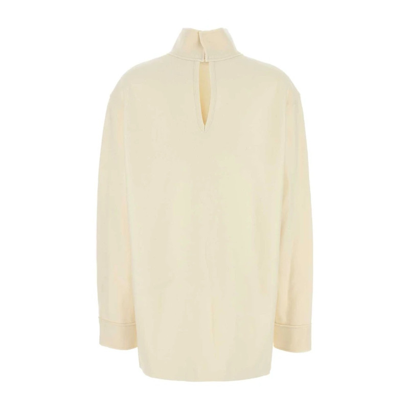 Jil Sander CREAM WOOL BLEND BLOUSE outlook