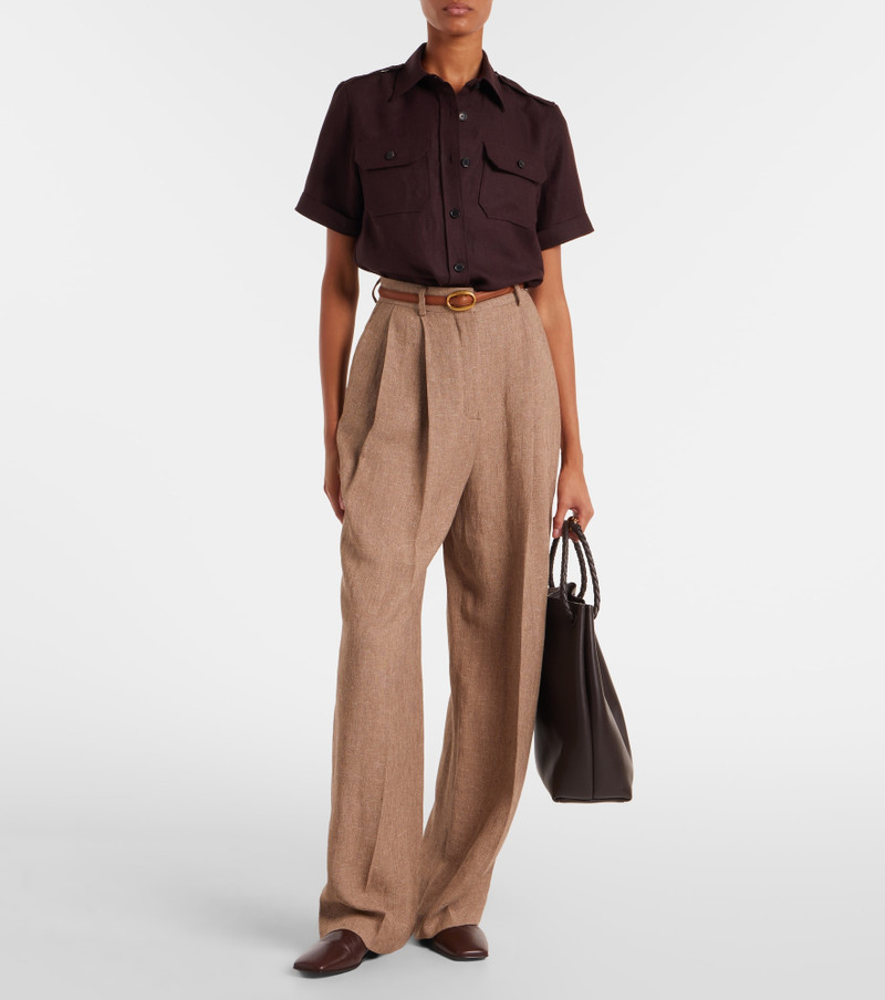 Loro Piana Annalisa linen shirt outlook