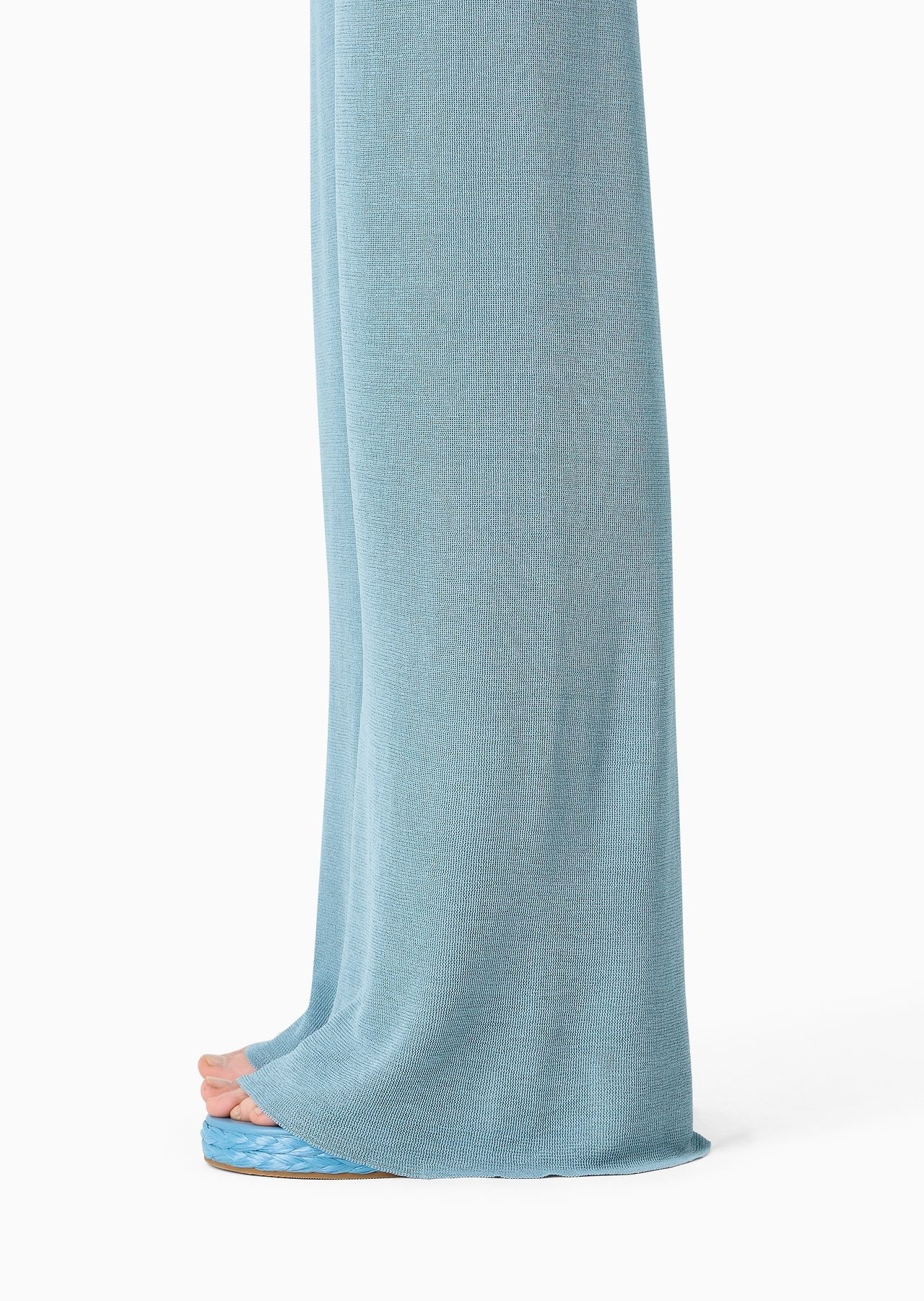 Viscose-blend knit trousers - 5
