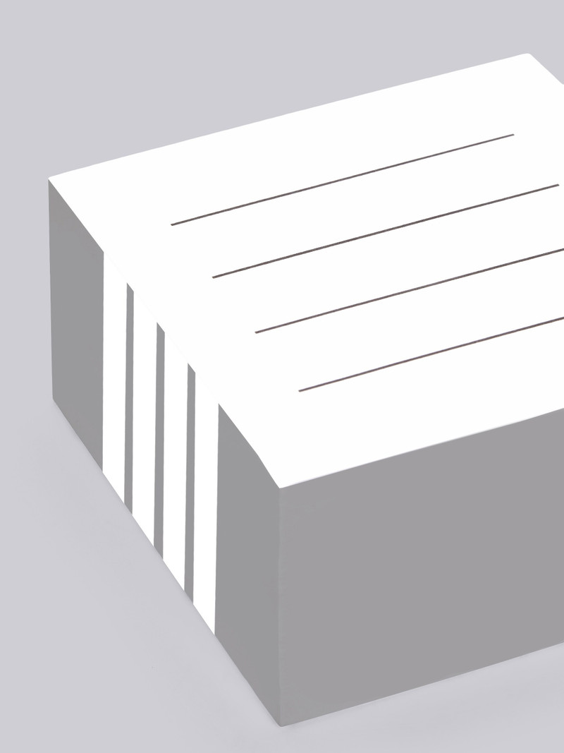 STICKY NOTES W/ 4 BAR STRIPE IN PAPER 4