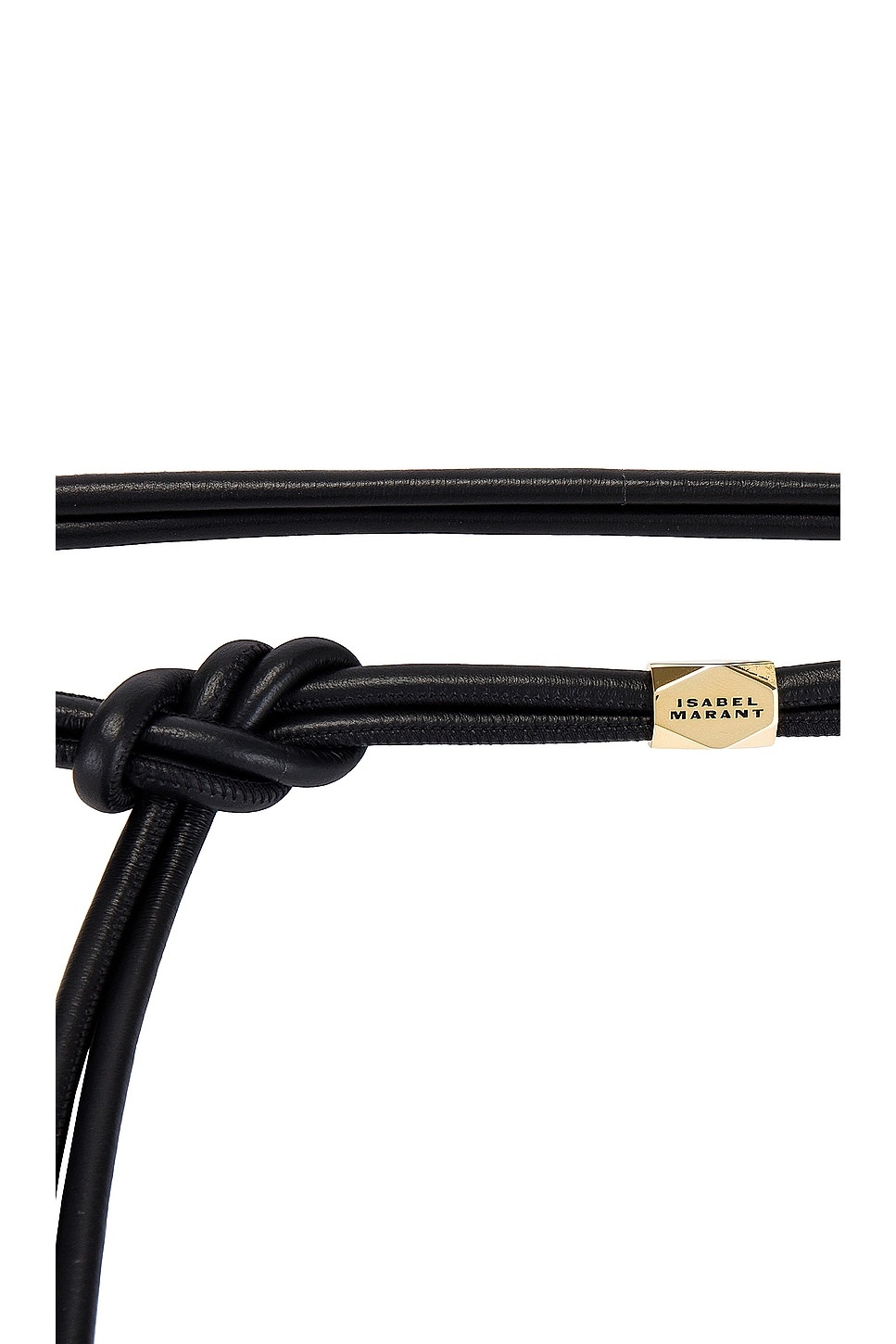 ISABEL MARANT｜ (SILVIA (CE213BFA B3A03A BEGO)) Silvia Belt Woman black and gold | ISABEL MARANT Official
