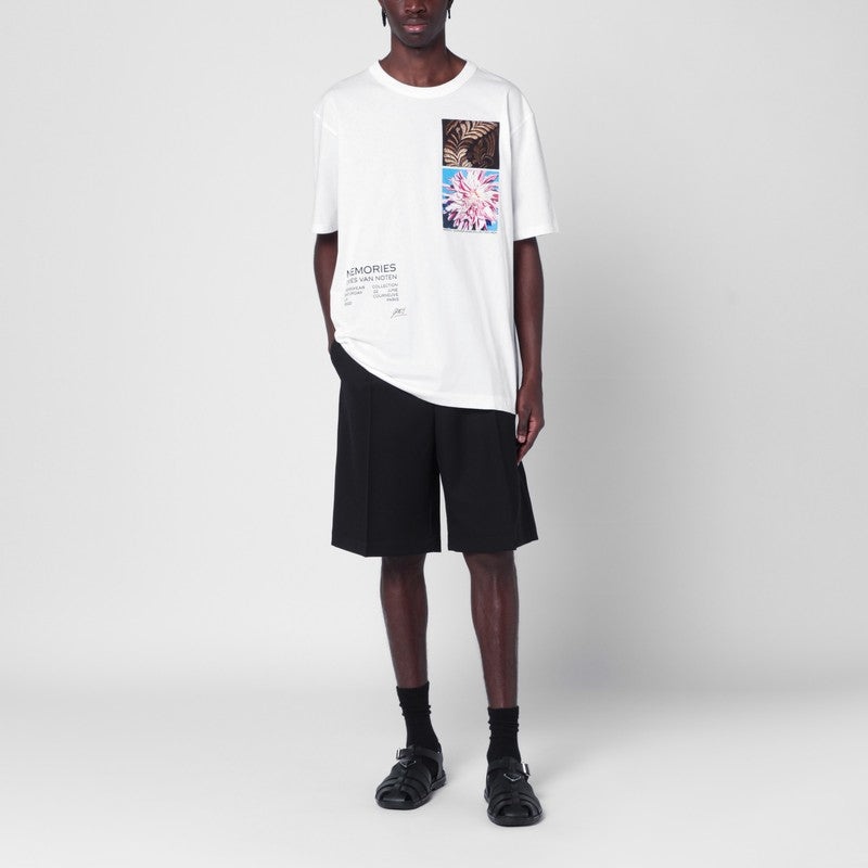 WHITE OVERSIZED COTTON T-SHIRT - 2