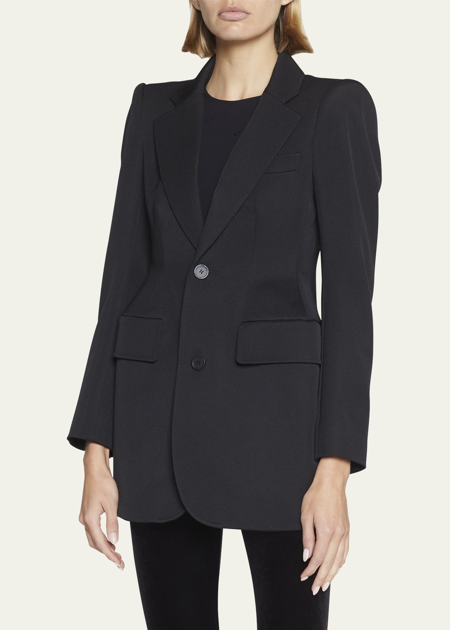 Hourglass Wool Blazer Jacket - 4