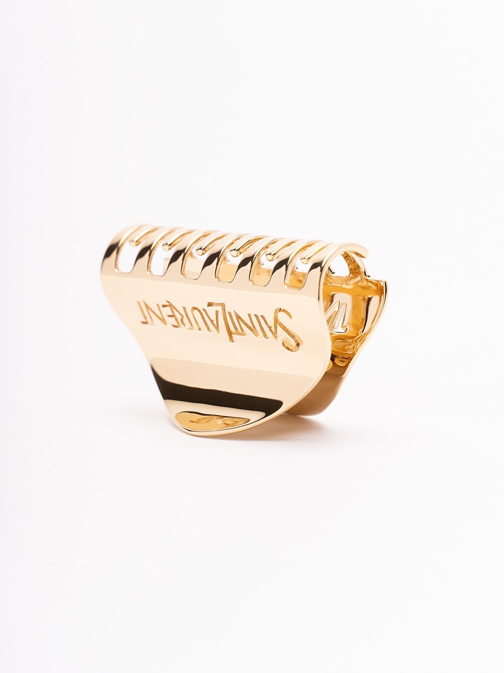 SAINT LAURENT `Pince Crabe` Hair Clip | spinnaker | REVERSIBLE