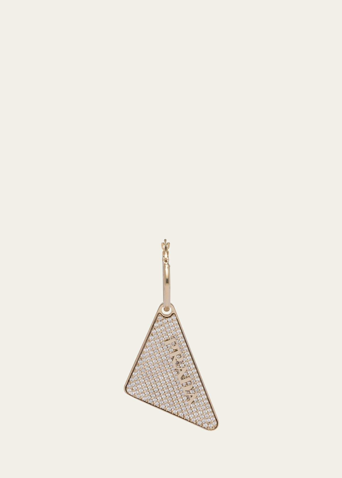 Crystal Logo Symbole Left Earring - 1
