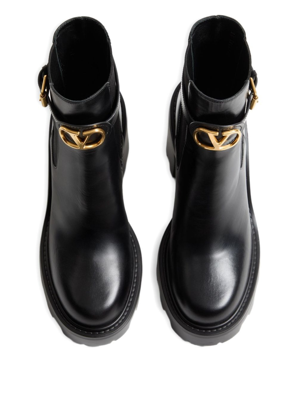 90mm Vlogo Chelsea leather ankle boots - 4