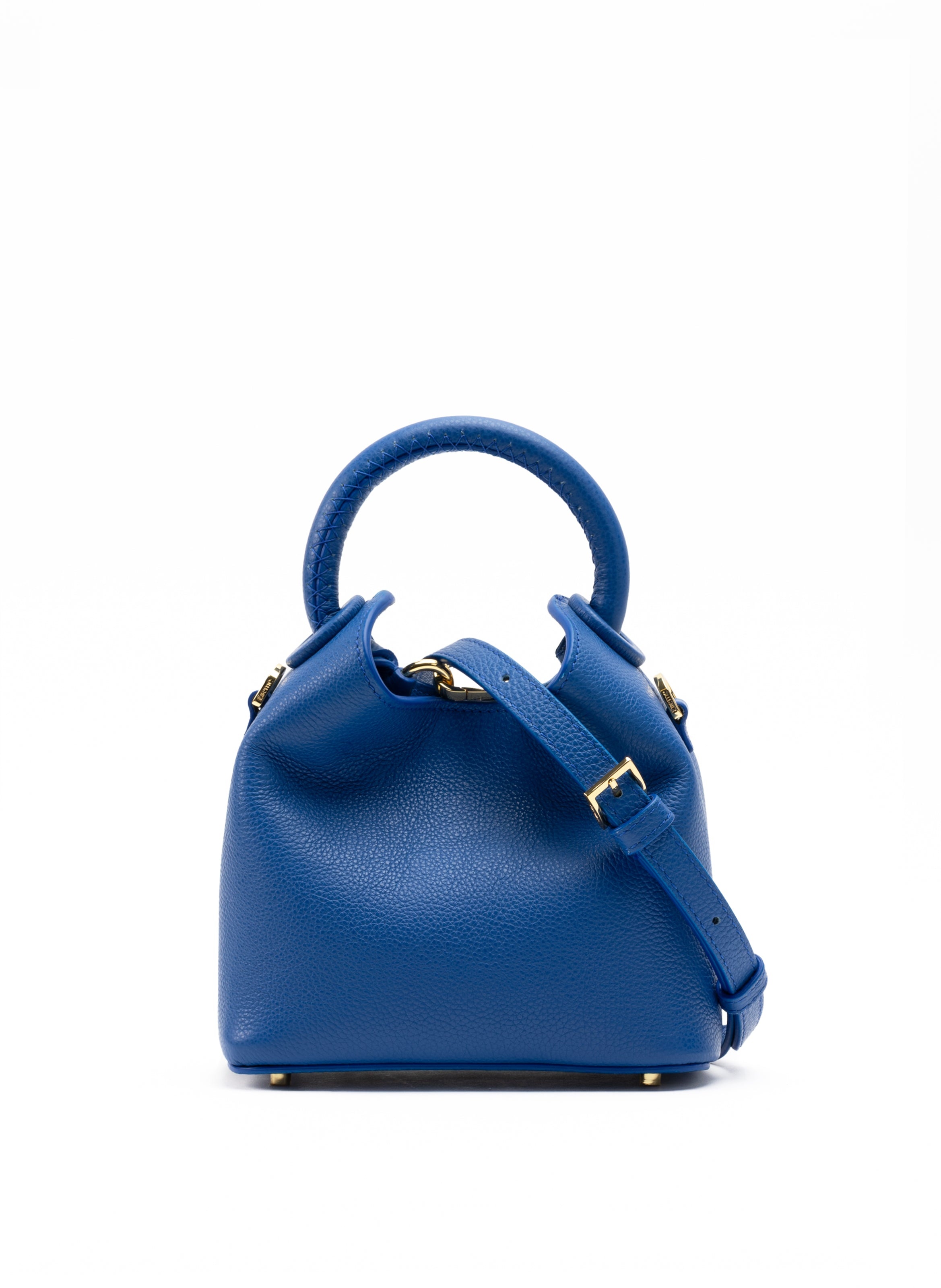 Madeleine Pebbled Leather Azure Blue - 3