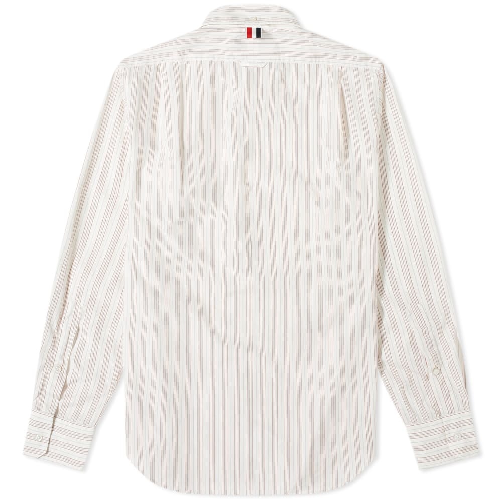 Thom Browne Stripe Poplin Button Down Shirt - 2