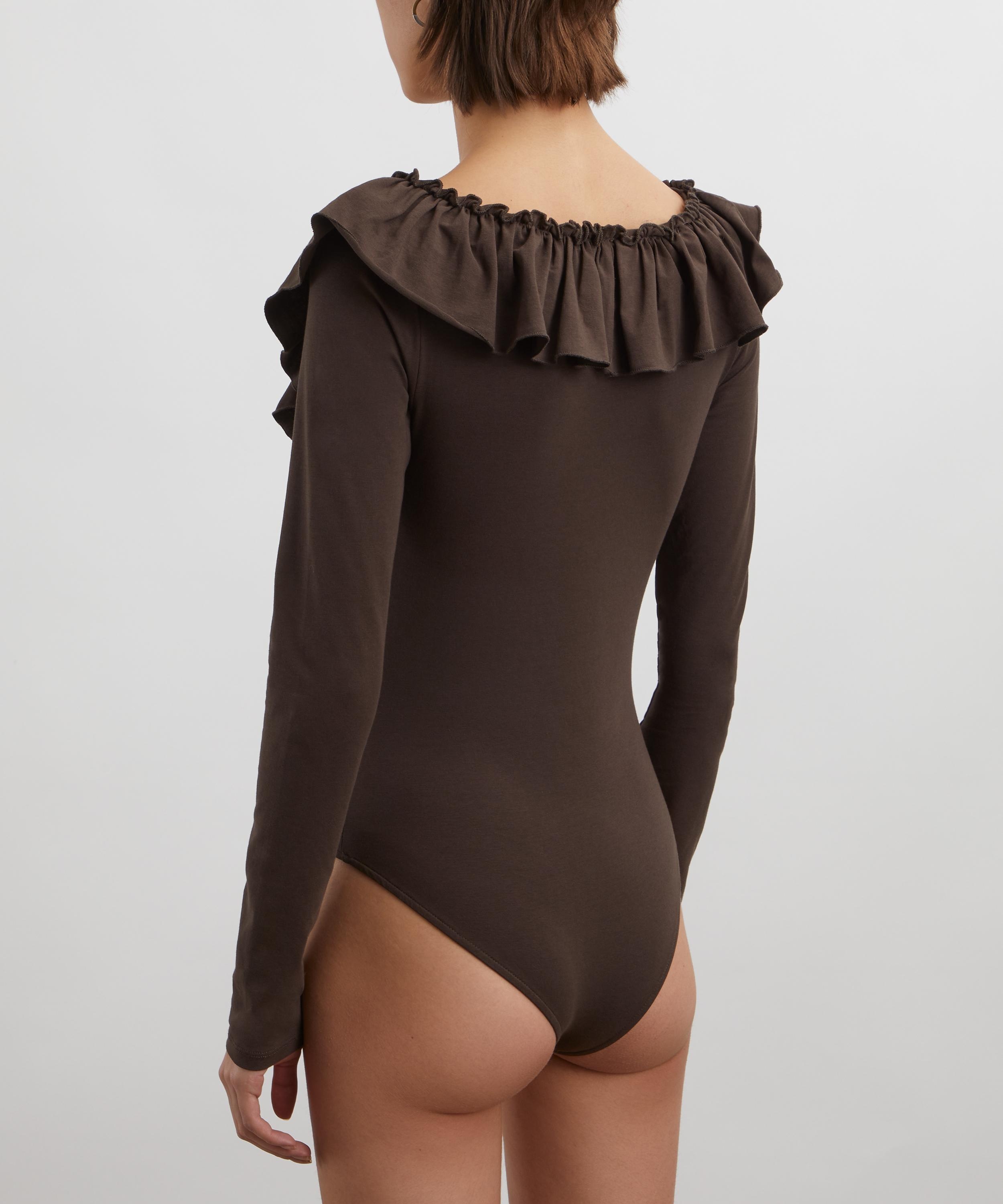 Fei Long-Sleeve Ruffled Bodysuit - 4
