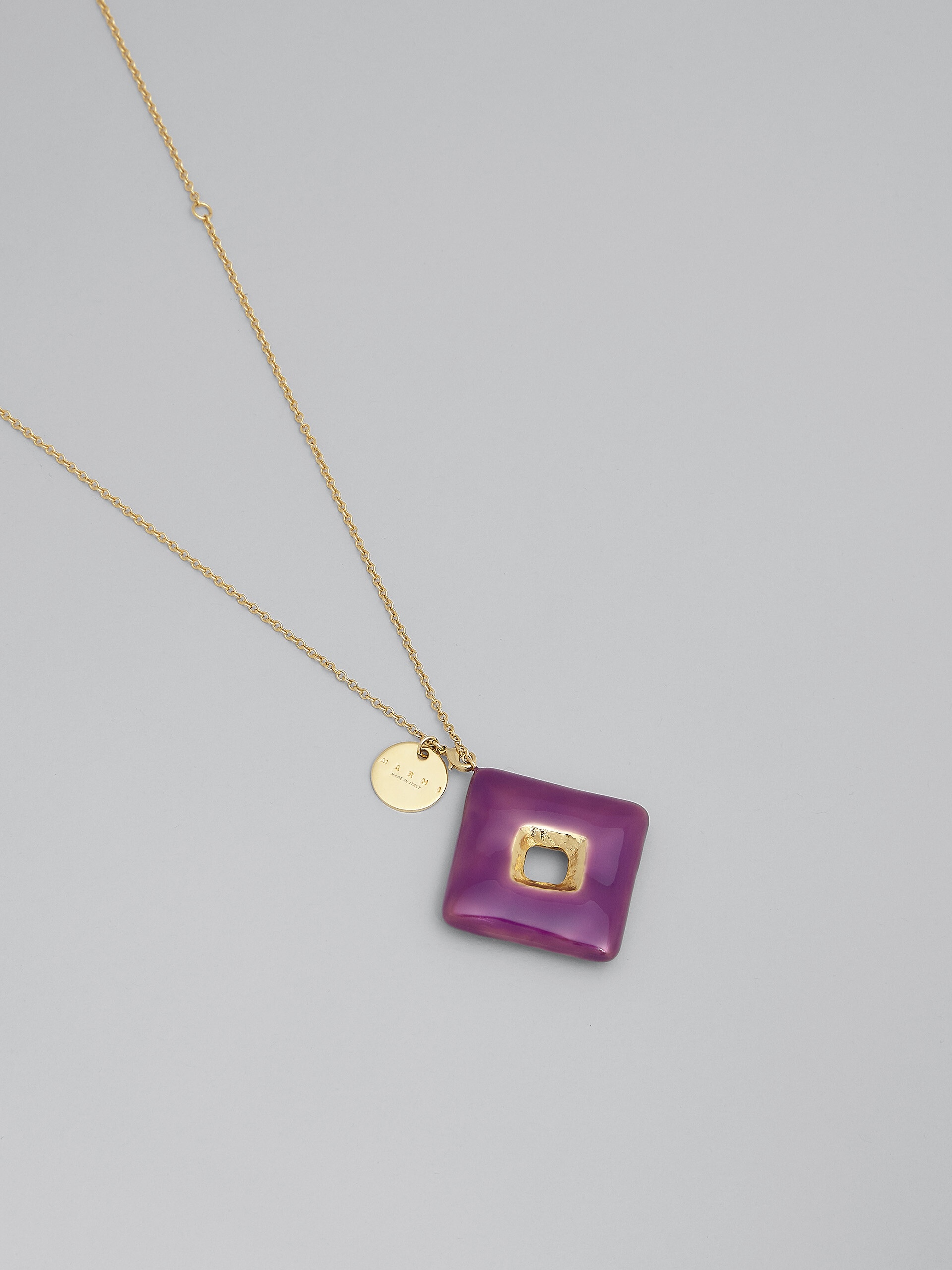 TRAPEZE PURPLE NECKLACE - 2