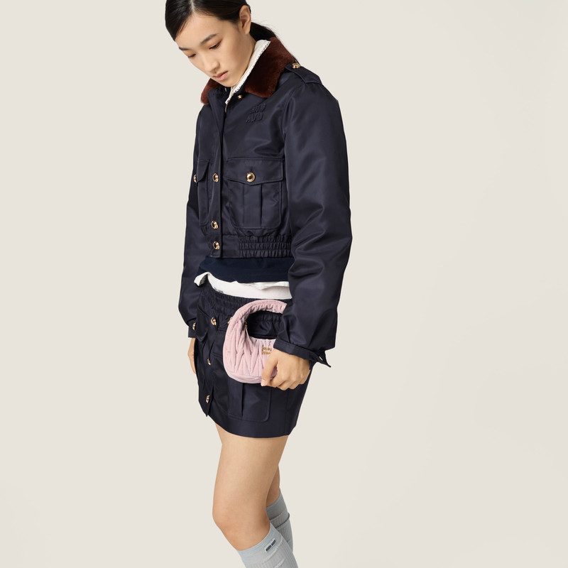 Wander matelassé velvet mini-bag 5