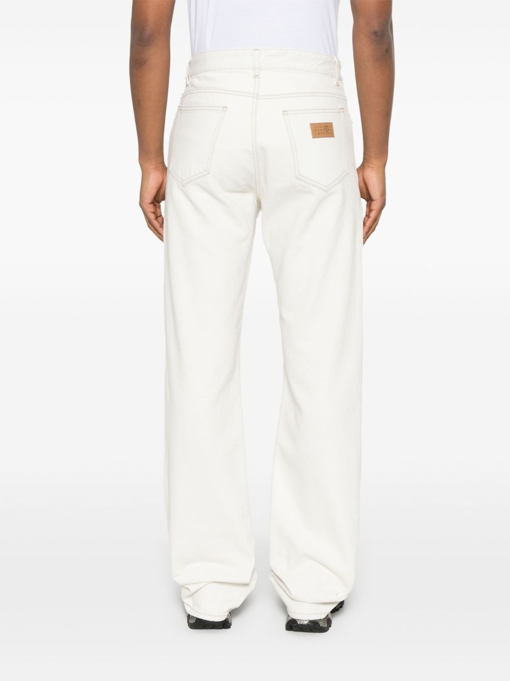 panelled jeans - 4