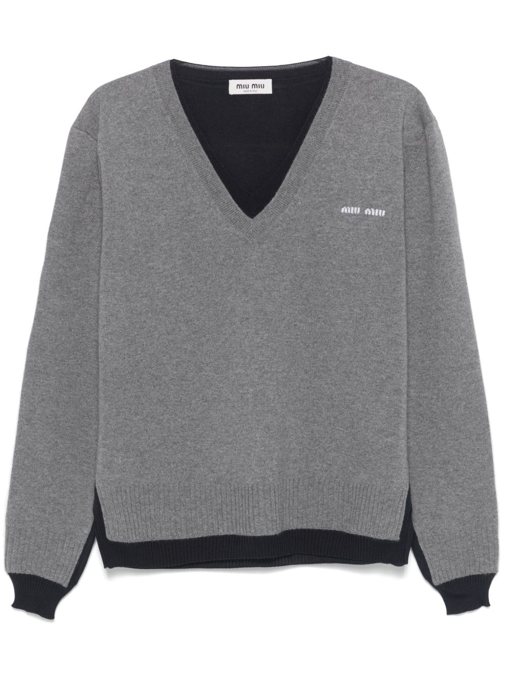 V-neck sweater - 1