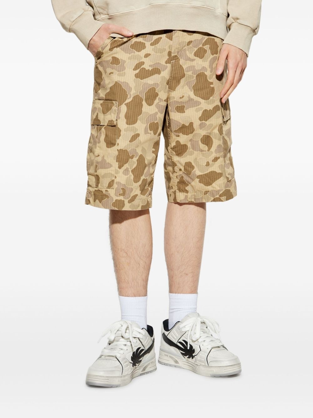 camouflage-pattern cargo shorts - 3
