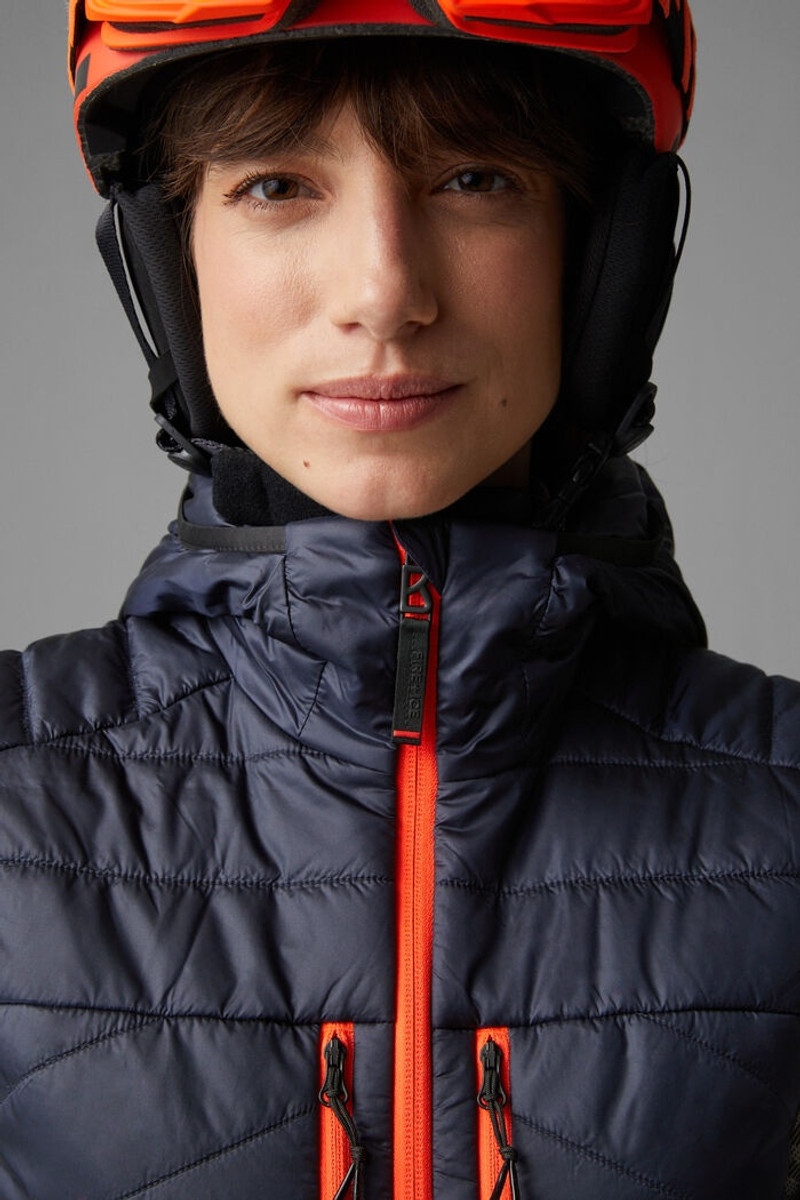 Lea Quilted vest in Navy blue 5