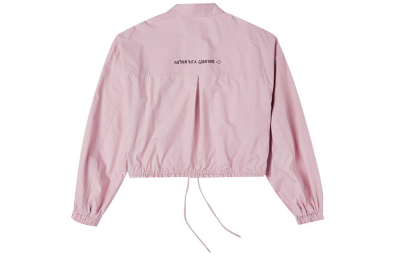 Converse (WMNS) Converse Small Logo Casual Shirt Jacket Pink Purple 10023159-A02 outlook