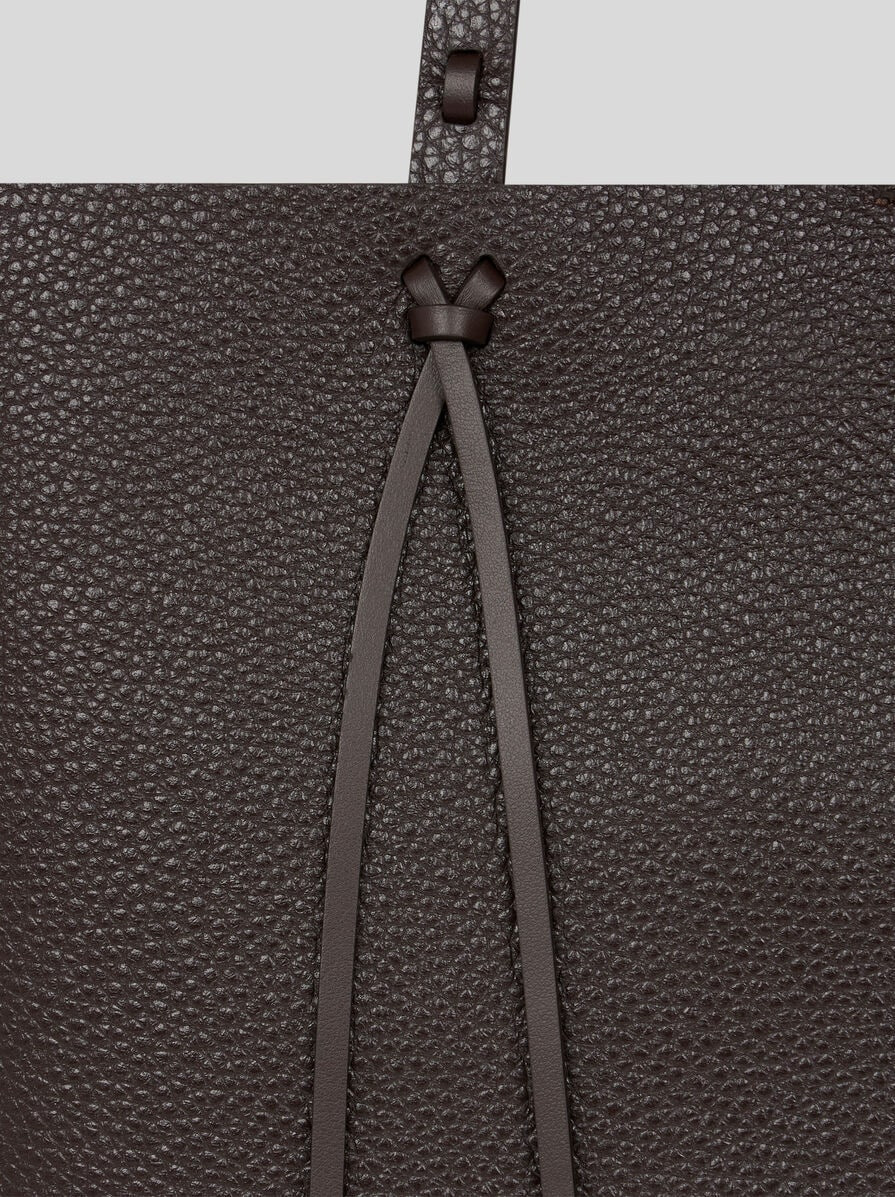 ETRO ESSENTIAL MEDIUM LEATHER TOTE BAG WITH THREADING - 7