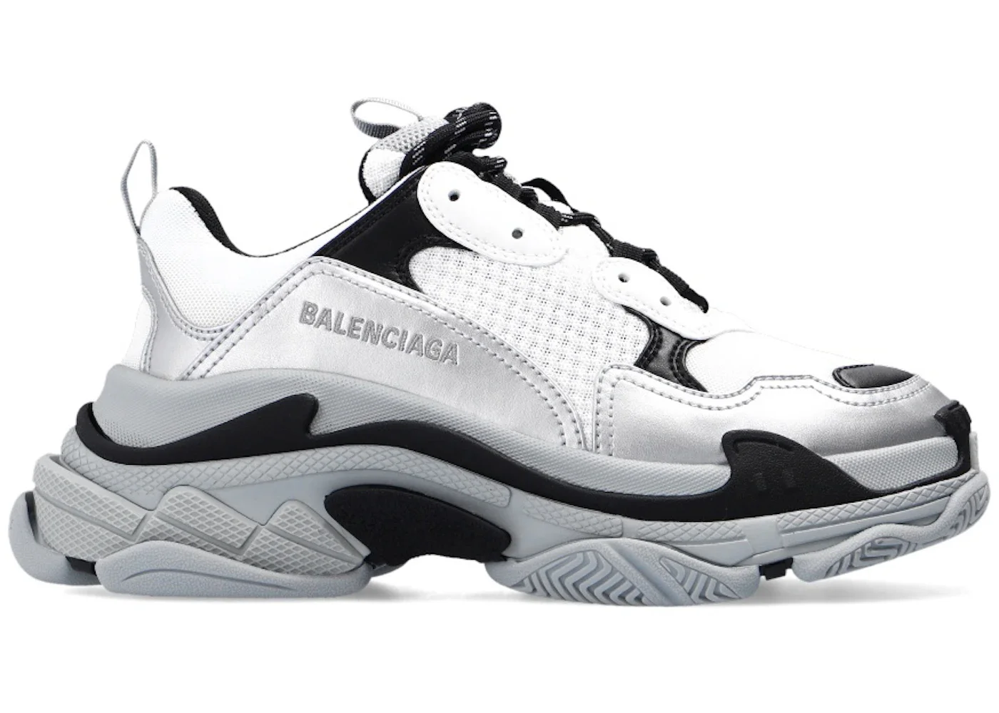 Balenciaga Triple S Silver Dark Grey (Women's) - 1