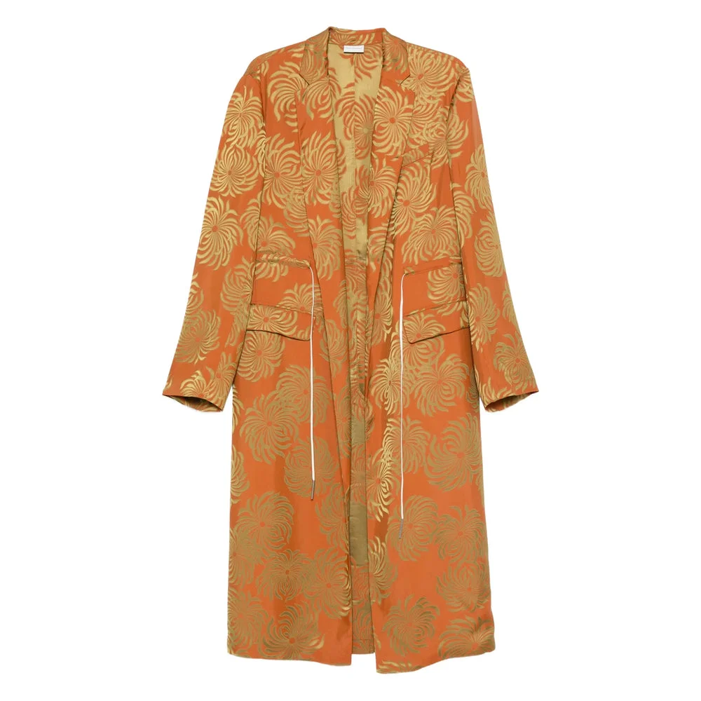 Dries Van Noten Orange Coats Women - 1