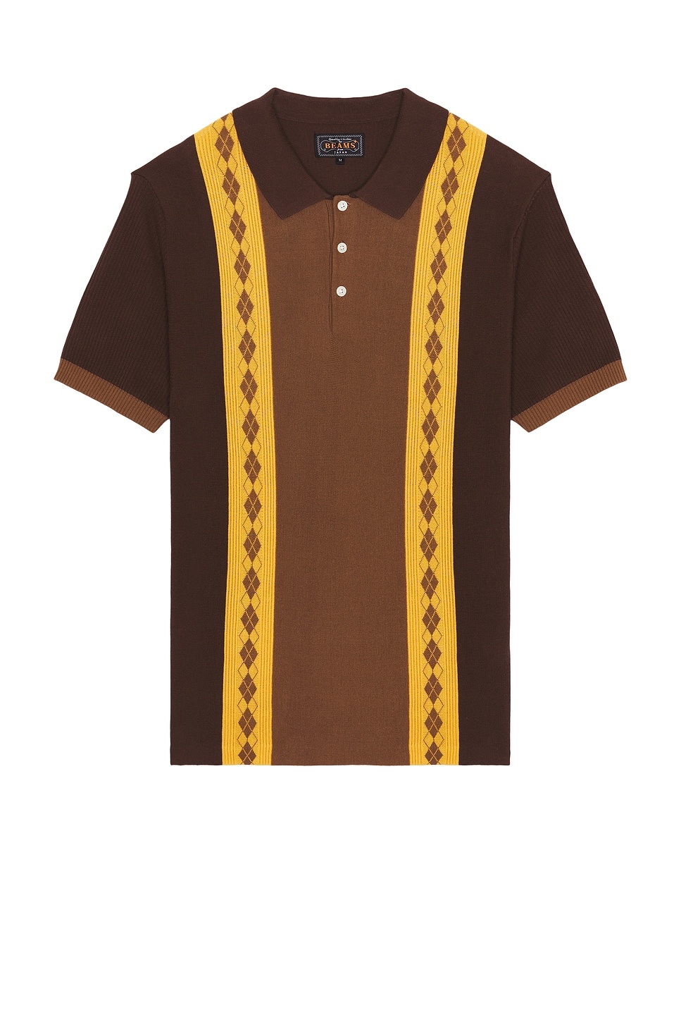 Knit Polo Stripe Argyle - 1