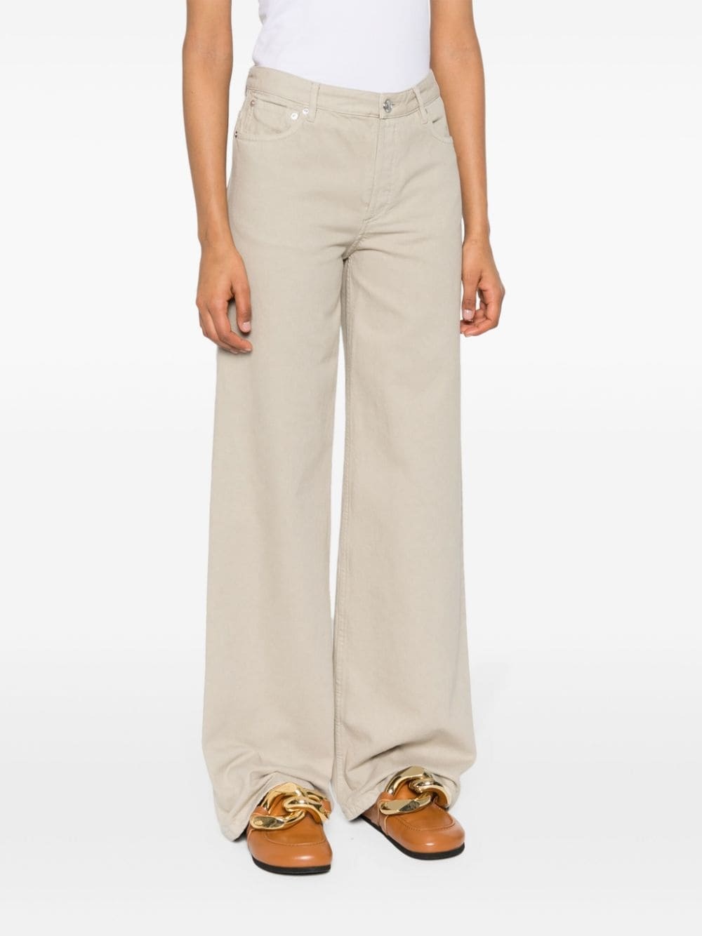 high-rise wide-leg jeans - 3