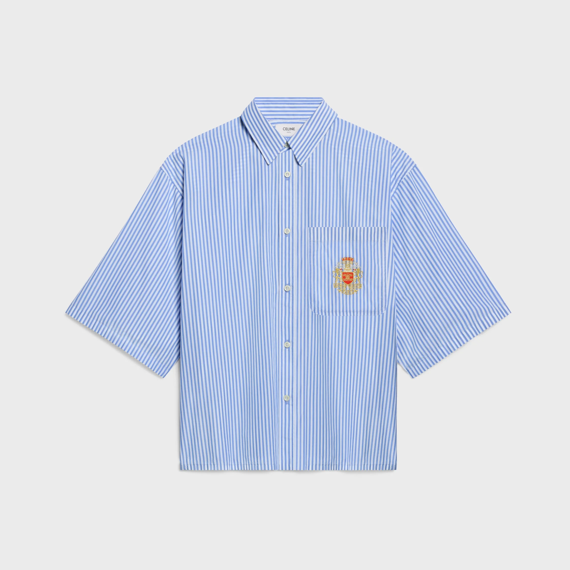 scout shirt IN striped cotton poplin - 1
