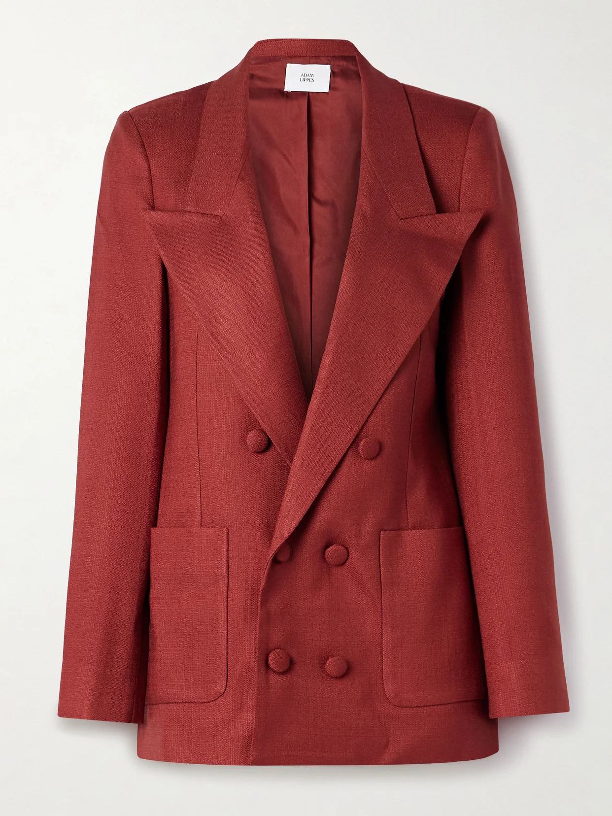 Riva Double-breasted Canvas Blazer - 1