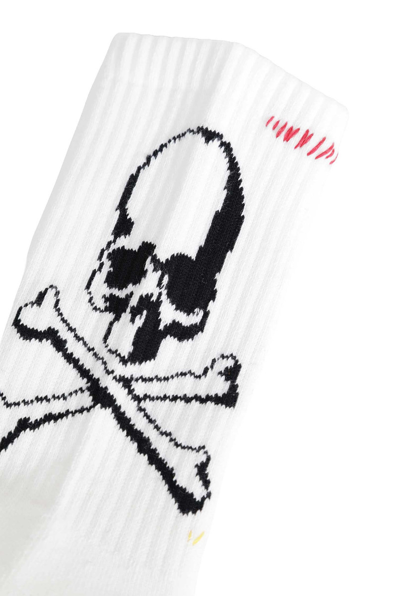 MASTERMIND WORLD Mw Stitch Ribbed Knit Socks outlook