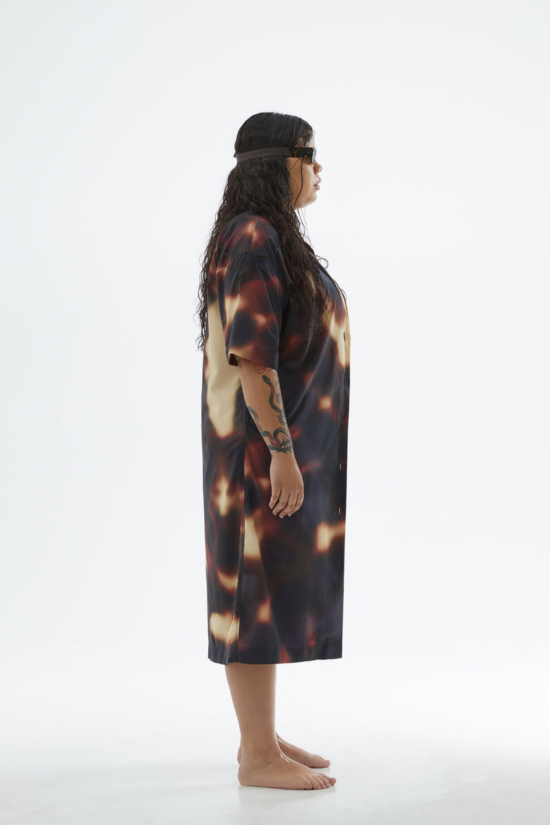 HAVANA NYLON SHIRT DRESS 5