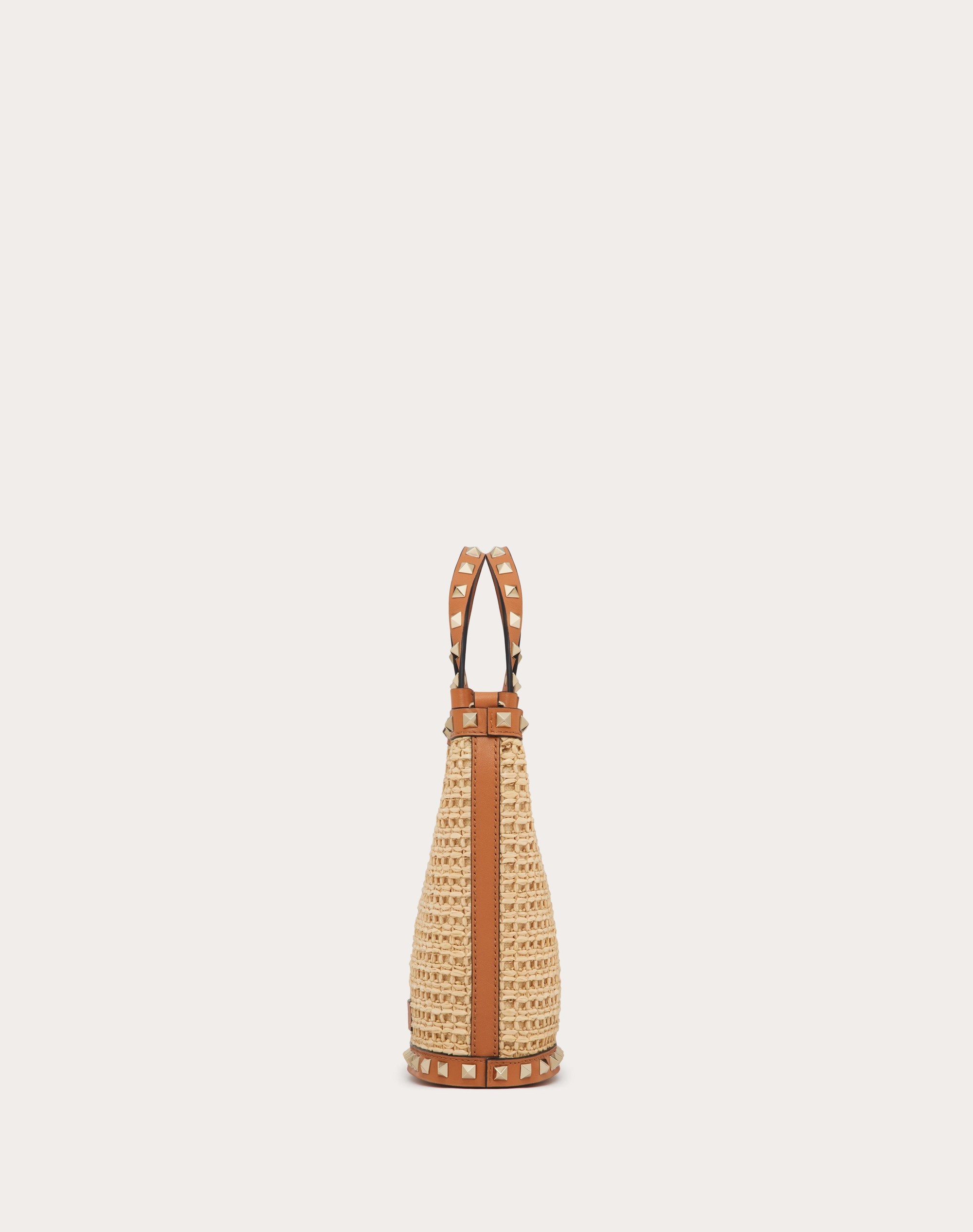 MINI ROCKSTUD RAFFIA SHOULDER BAG - 5