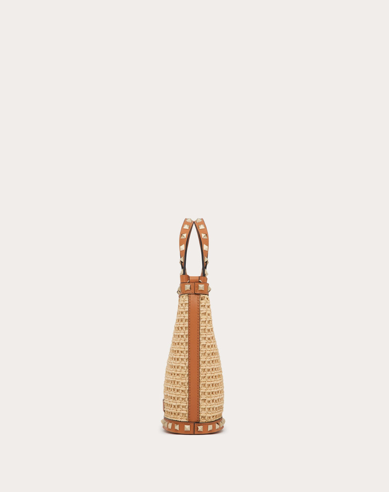 MINI ROCKSTUD RAFFIA SHOULDER BAG 5