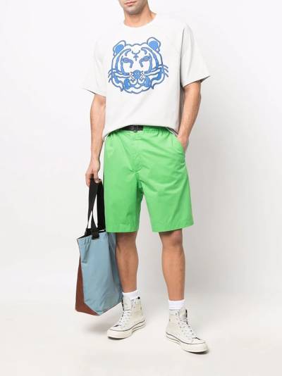 KENZO buckle-fastened cotton shorts outlook