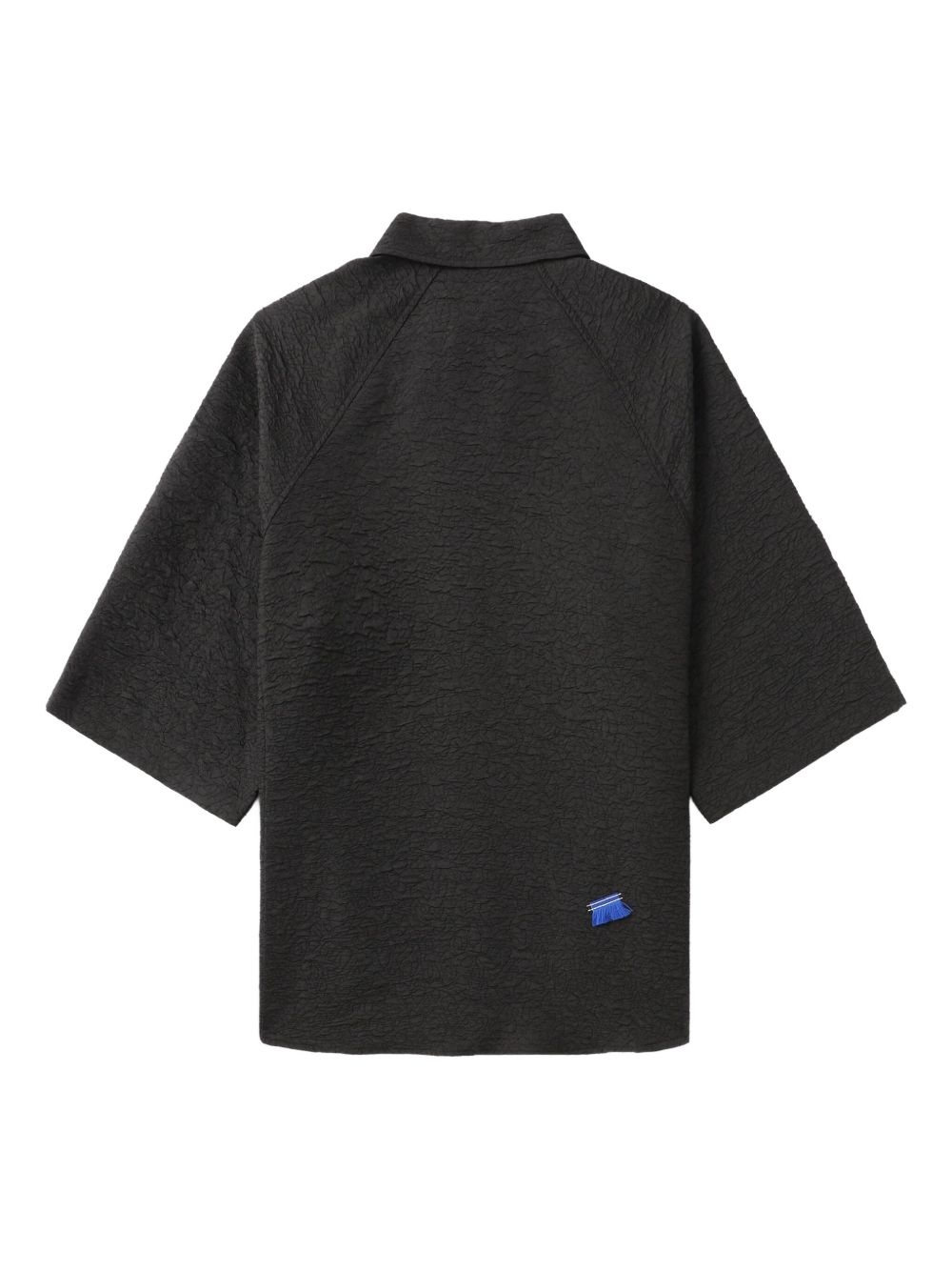 pleated raglan-sleeve shirt - 6