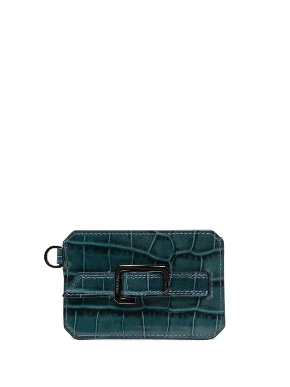Le Cecilia crocodile-effect cardholder - 1
