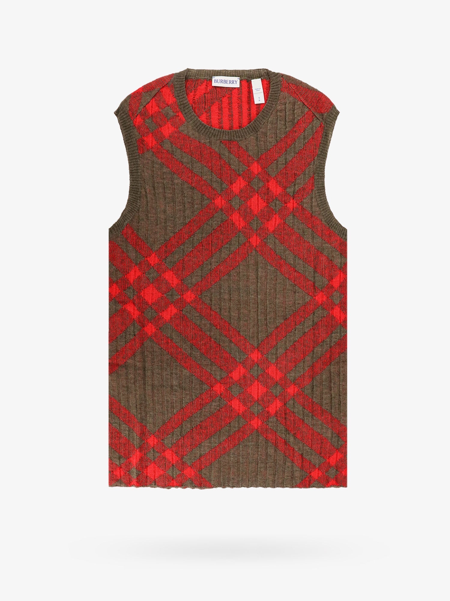 Burberry Woman Vest Woman Red Knitwear - 1