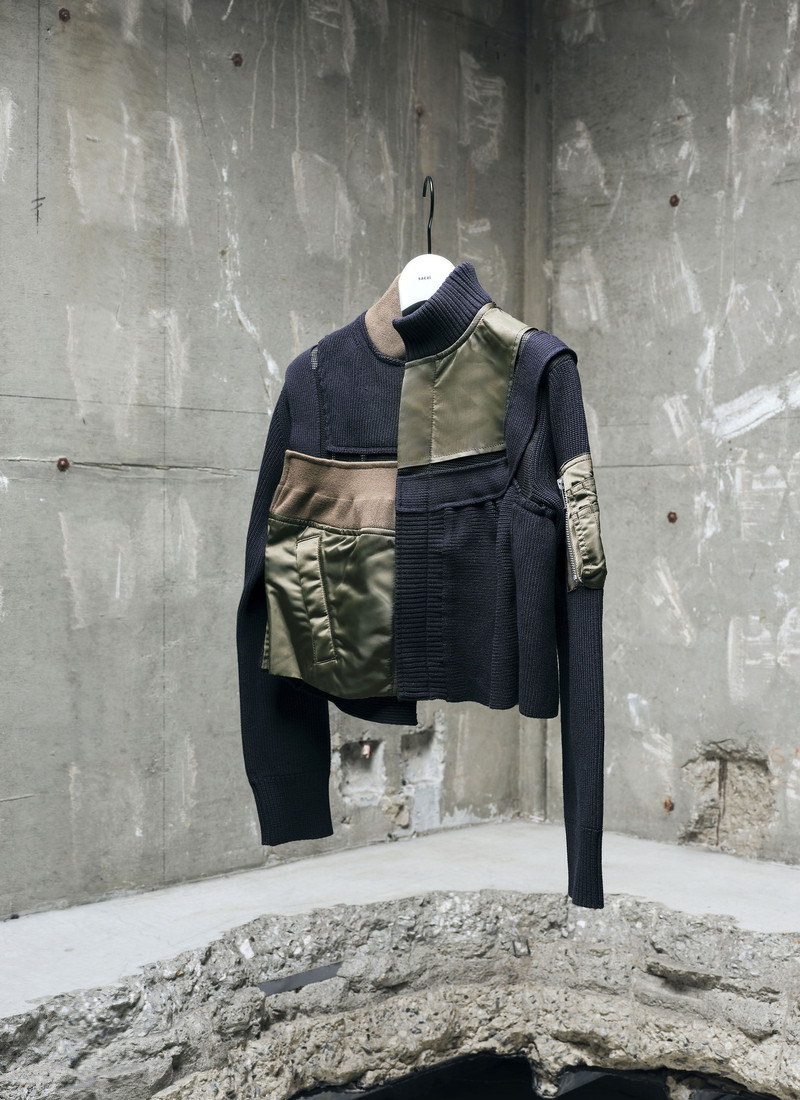 Nylon Twill x Knit Blouson 4